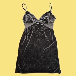 ASOS Black Velvet Mini Dress